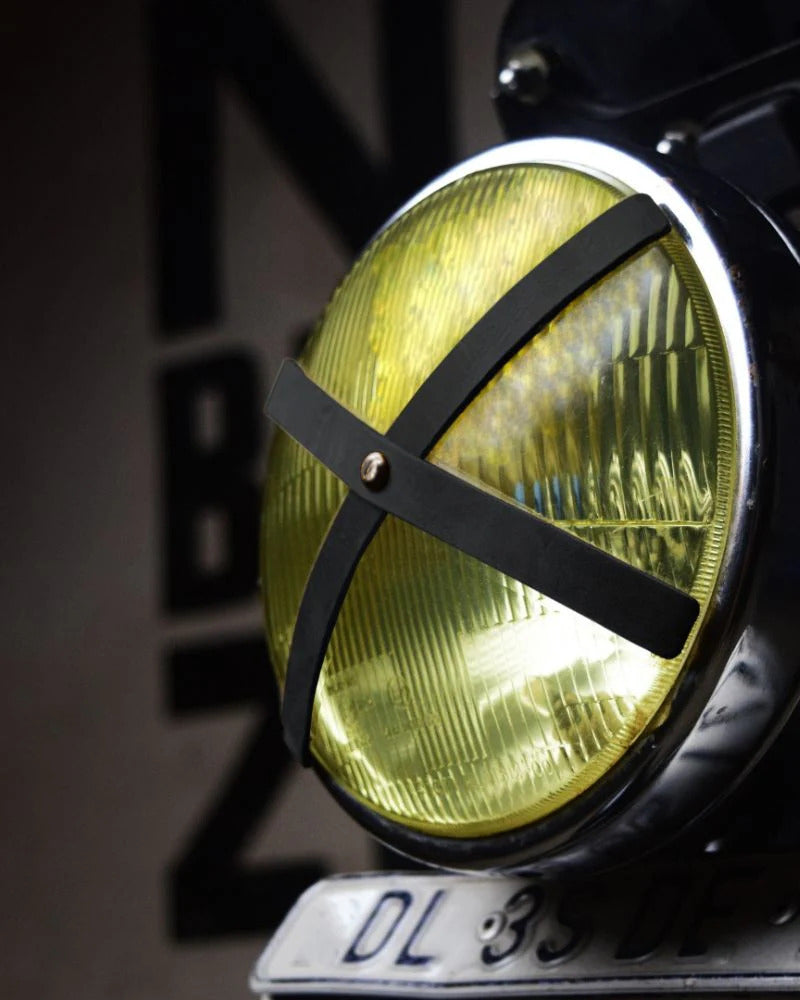 Plain Leather Headlight Strip