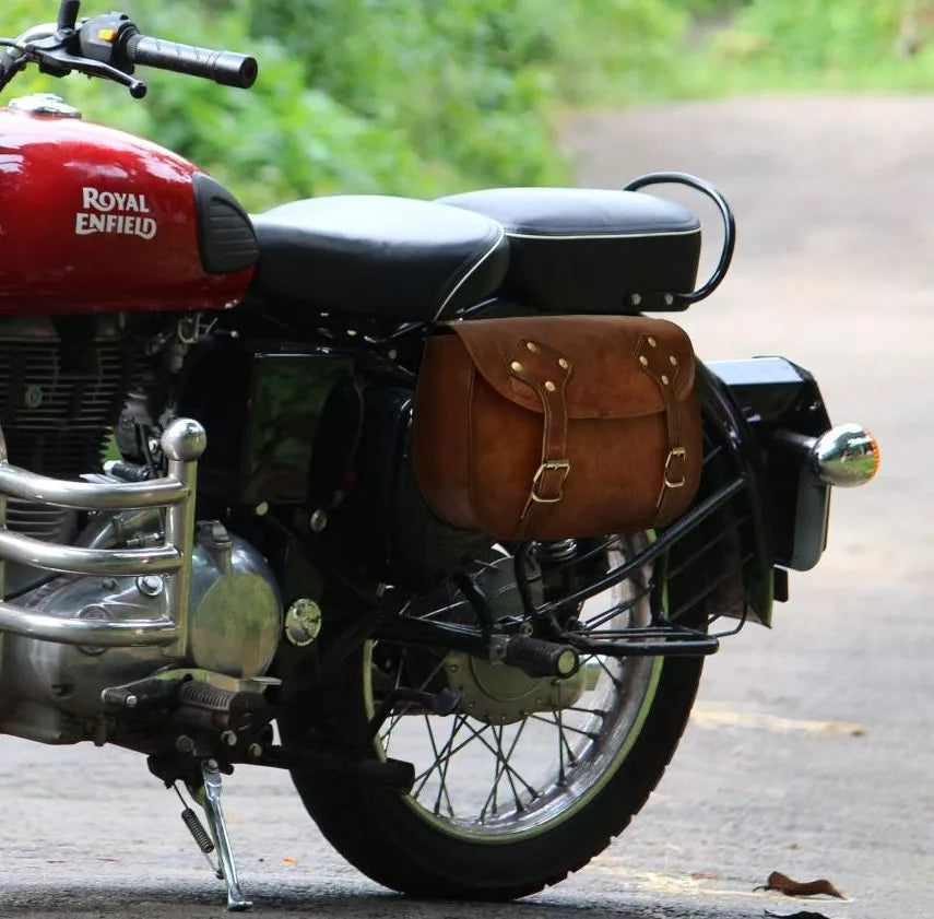 Handcrafted Leather Motorcycle Bag