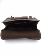 Leather Bike Bag Brown Color