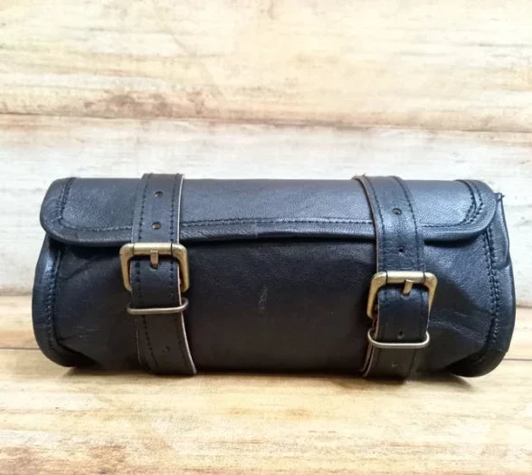 Leather Motorcycle Black Round bags