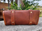 Handcrafted Brown Leather Pannier Set
